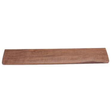 Imagem de Brrnoo Descanso de Pulso para Teclado de Madeira de Nogueira Preta de 44 Cm, Suporte de Pulso Ergonômico Antiderrapante Com Fundo Texturizado, para Teclado de 104 Teclas e Mesa de