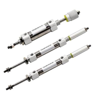 Imagem de CDJ2B XC8 Mini cilindro de ar ajustável CJ2 caneta de pistão pneumático haste única (curso 100-50, furo CDJ2B16 16 mm)