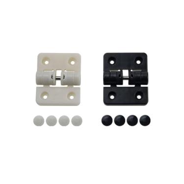 Imagem de Dobradiças de torque de amortecimento de resina de 90 graus para dobradiças de posicionamento mecânico elétrico industrial, 1 peça (branca)