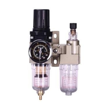Imagem de Compressor de bomba de ar filtro de óleo regulador de purgador pneumático separador de água pressão fornecimento de drenagem manual AC2010-02 1 peça (AC2010-02 w PC16mm)