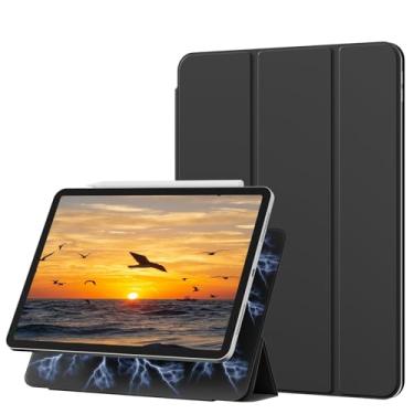 Imagem de KENKE Capa magnética para iPad Air de 11 polegadas (M3/M2) geração 2025/2024, iPad Air 5ª/4ª geração (2022/2020), acessório magnético fino e inteligente, capa com suporte de três dobras bidirecionais