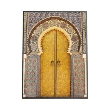 Imagem de Marrocos porta pintura árabe caligrafia hd lona cartaz sala de estar q