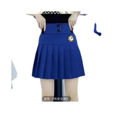 Imagem de Saia De Golfe Feminina De Cintura Alta Plissada De Secagem Rápida Anti