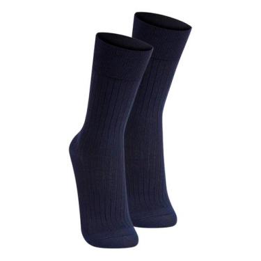 Imagem de Kit com 2 Pares de Meias Social Lupo 1795-004, Azul marinho