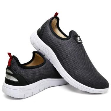 Imagem de Tênis Sapatenis Esporte Fino Conforto Shenker Calce Facil, Cinza, 40