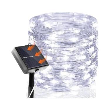 Imagem de Luzes De Natal Solares Para Exterior Com 8 Modos, Luzes De Fada Piscan