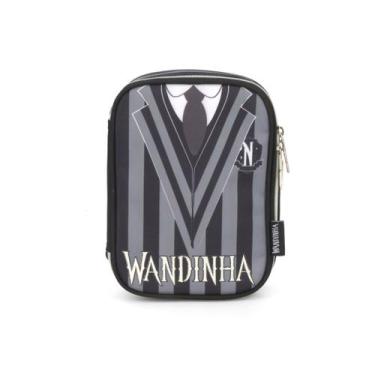 Imagem de Estojo Box Wandinha 100 Pens Juvenil Família Addams Escolar - Luxcel, 