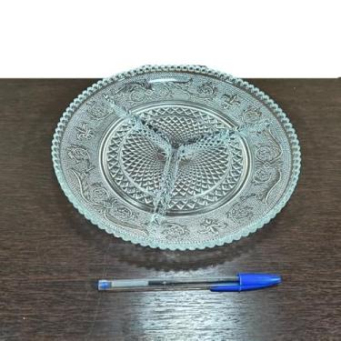 Imagem de Petisqueira Vidro 3 Divisórias 24x3cm 850g NOVA DISPONÍVEL