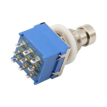Imagem de Interruptor De Pedal De Guitarra True Bypass 3PDT, Botão De Pressão, A