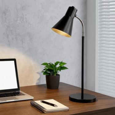 Imagem de Luminária de Mesa Amélia com Cúpula Articulada e Design Industrial - L