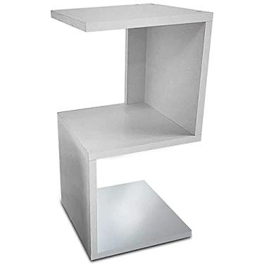 Imagem de Mesa De Cabeceira Pequeno Criado Mudo Em S Mdf Branco