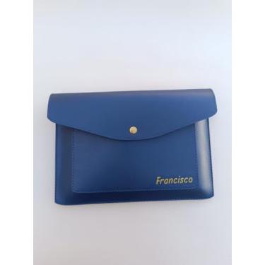 Imagem de capa para caderneta de vacinação brochura e espiral em sintético montana/soft color Personalizado (azul escuro)