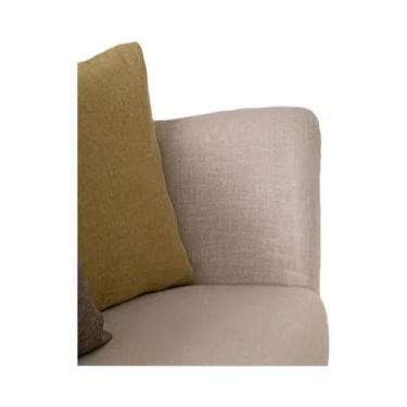 Imagem de Cortina De Gaze Bordada Com Flores Brancas Douradas, Respirável, 1 Peç