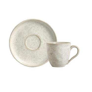 Imagem de Conjunto com 6 Xícaras de Café com Pires Bio Vanilla 120ml - Porto Bra