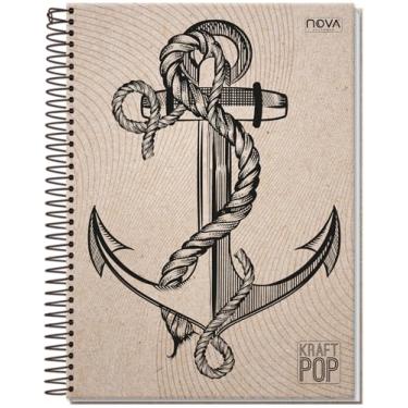 Imagem de CADERNO UNIVERSITÁRIO C/D ESPIRAL 10 MATÉRIAS 160 FLS KRAFT POP