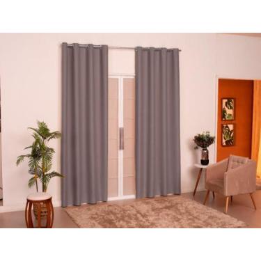 Imagem de Cortina antonella micropercal 180 fios tamanho 2,00 x 1,80 - morada do