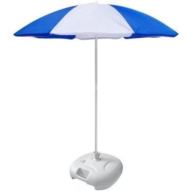 Imagem de Guarda Sol de Praia Grande Sombreiro Piscina Camping Pesca Aço Pintado