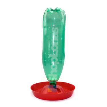 Imagem de 10 Bebedouro Para Aves Frangos Codornas Base Garrafa Pet 2L - Shoplona