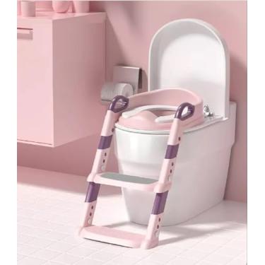 Imagem de Escada para Assento Sanitario Infantil Rosa