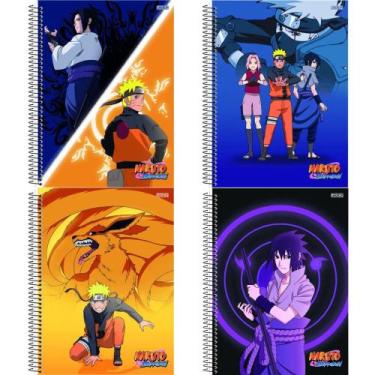 Imagem de Caderno Universitário Espiral Capa Dura 1x1 - 80 Folhas - Naruto - São