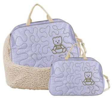Imagem de Kit Maternidade 2Peças Bolsa Resistente Urso Qualidade Top Transversal