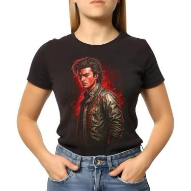 Imagem de Camiseta Baby Look Feminina Stranger Things Steve Algodao - NoBrand, P