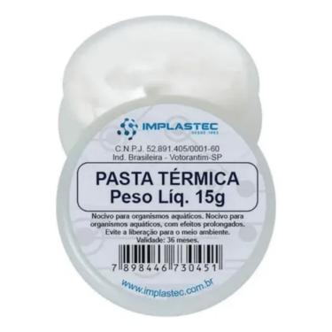 Imagem de Pasta Térmica Implastec Pote 15 Gramas Pasta Branca