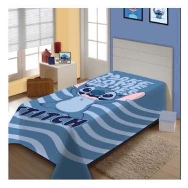 Imagem de Cobertor Raschel Juvenil Disney Stitch 1,50x2,00m Toque Macio e Avelud