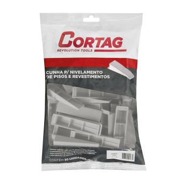 Imagem de Cunha para Nivelamento de Pisos e Revestimentos Eco Embalagem com 50 Unidades Cortag