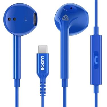 Imagem de Ludos Fones de ouvido ZENITH USB C para iPhone 17 16 15 Pro Max Plus Air iPad Pro Air, 2 anos de garantia, fones de ouvido USB-C para Galaxy S24 S23 Ultra S22 S21 S20 A55 A54 A53, fones de ouvido USB
