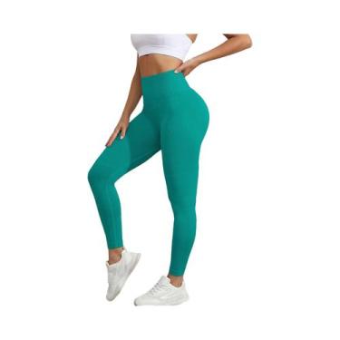 Imagem de Leggings Femininas De Cintura Alta Sem Costura, Secagem Rápida, Respir