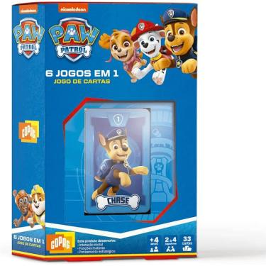 Imagem de Jogo De Cartas 6 em 1 Da Patrulha Canina - Copag 31362