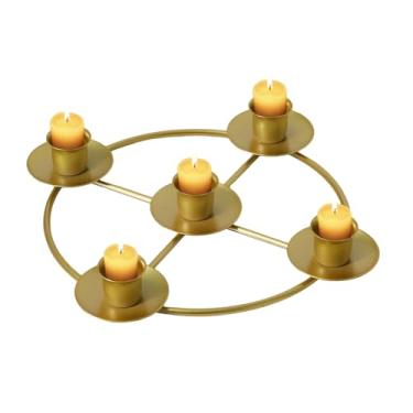 Imagem de Suporte de vela - centro de mesa , de guirlanda do advento decoração de mesa para casa, cozinha, quarto, cornija, bar, festa de Natal, jantar, casamento, feriado