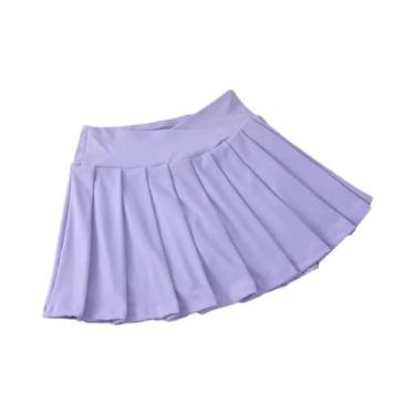 Imagem de Saia De Tênis Plissada Feminina De Secagem Rápida, Cintura Média, Para