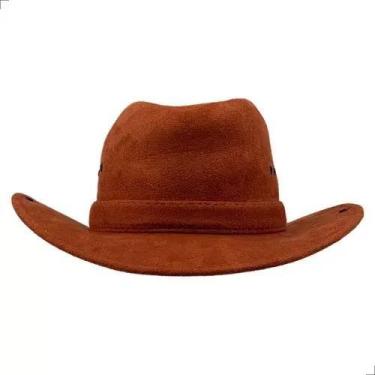 Imagem de Chapéu Boiadeira Infantil Camurça - Estilo Country - Genérico