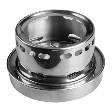 Imagem de GLOGLOW Acessórios para Barware Fogão, Queimador Portátil Com Poder de Fogo Ajustável, À Prova de Ferrugem, 17x10cm, 450g, para Camping e Piquenique Álcool Em Aço Inoxidável Nan