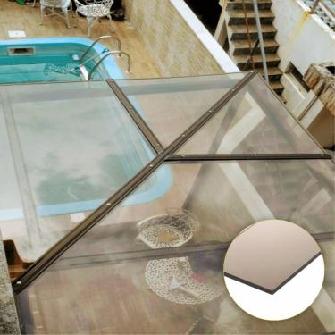 Imagem de Chapa De Policarbonato Compacto Bronze 3mm 2,00m X 3,00m