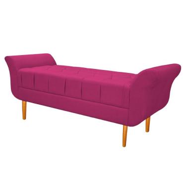 Imagem de Recamier estofado Ari 160 Cm Queen Size Suede Pink