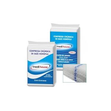 Imagem de Compressa de Gaze Não Estéril 13 Fios 7,5x7,5 c/500 Unidades - Medi Ho