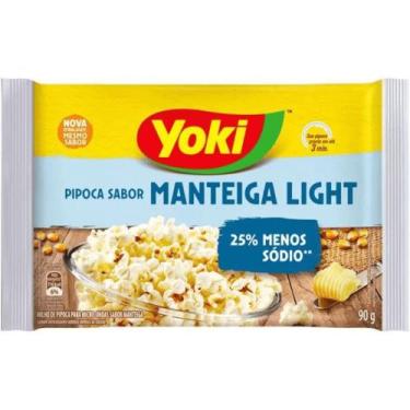 Imagem de Milho de Pipoca para Micro-Ondas Sabor Manteiga Light Yoki 90g
