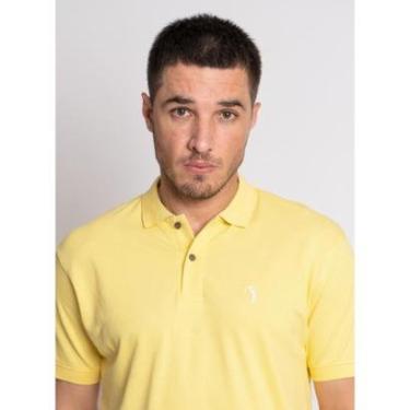Imagem de Camisa Polo Aleatory Piquet Stretch Amarela-Masculino