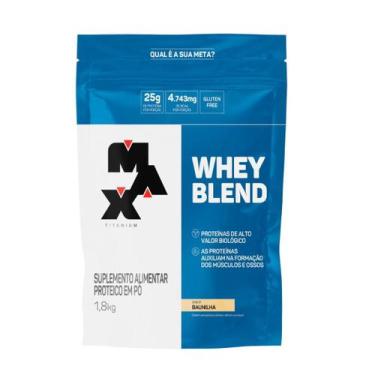 Imagem de Whey Blend Proteico 1,8 Kg Max Titanium, Baunilha