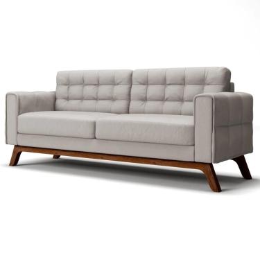 Imagem de Sofá 300cm 4 Lugares Sandero C-309 Veludo Bege Claro - Domi