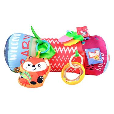 Imagem de Almofada Rolinho Atividades Para Bebê com Mordedor Maxi Baby