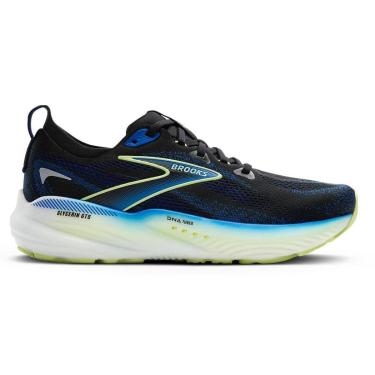 Imagem de Tênis Brooks Glycerin GTS 22 - Preto e Azul-Masculino