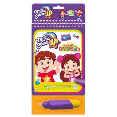 Imagem de Livro para Colorir Infantil Maria Clara e JP - Hora da Diversão Aqua Book