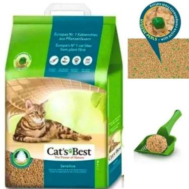 Imagem de Granulado Cats Best Sensitive 7,2Kg areia ecológica para gatos 