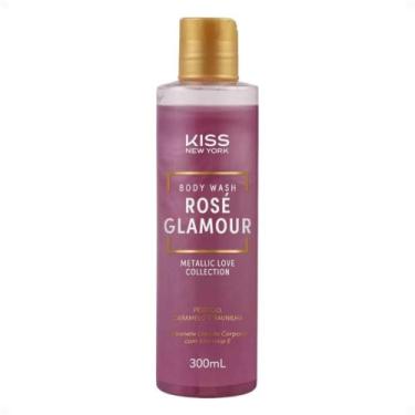 Imagem de Sabonete Líquido Corporal Kiss New York Body Wash Rosé Glamour 300ml