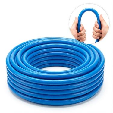 Imagem de 15 Metros Mangueira Lava Auto Jato Resistente 1000psi 1/2 Polegadas Azul