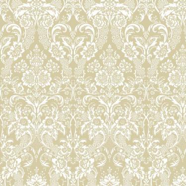 Imagem de Papel Parede Arabesco Mostarda Adesivo Lavavel Sala Quarto